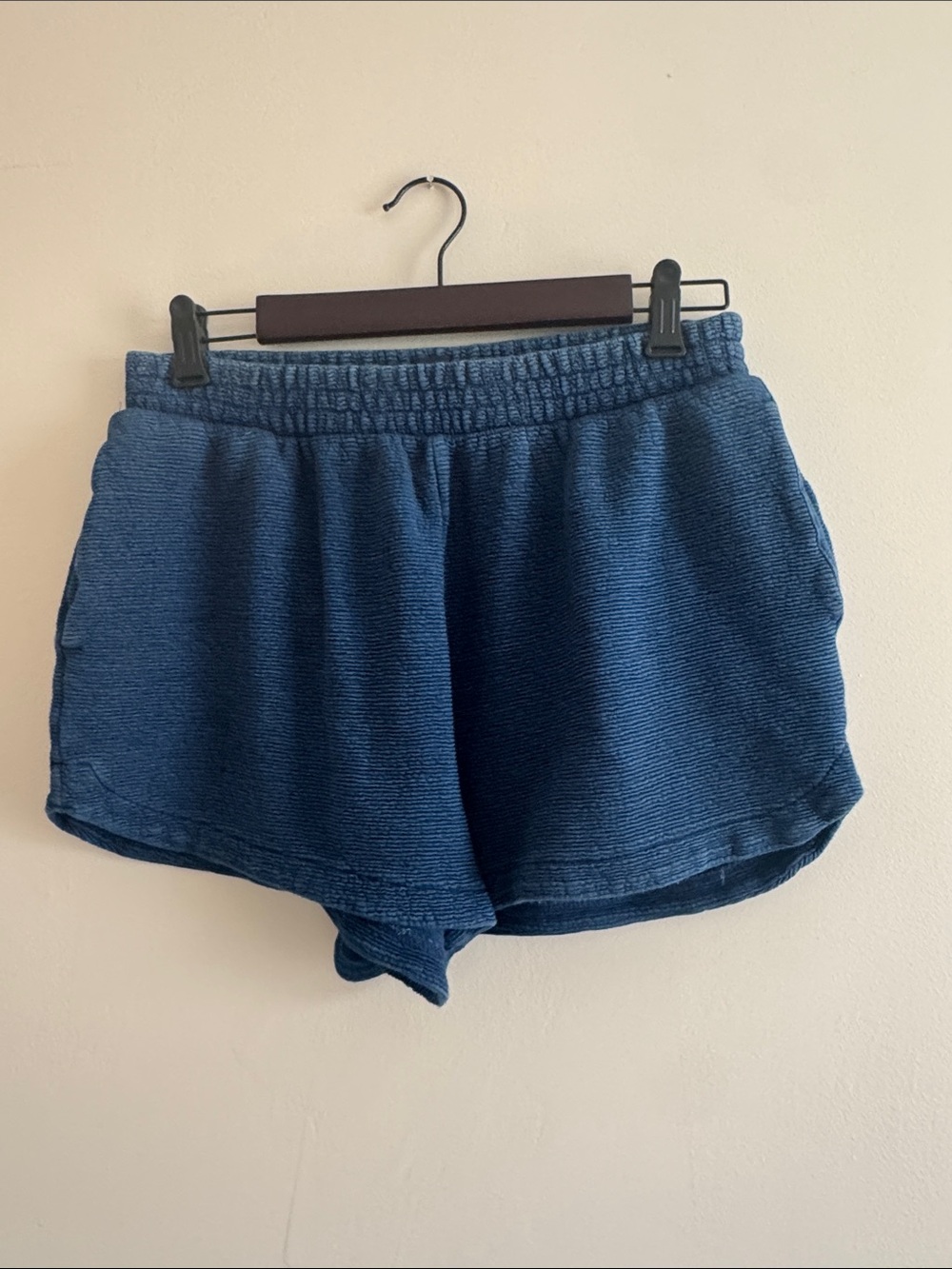 GAP Navy Textured Athletic Lounge Shorts